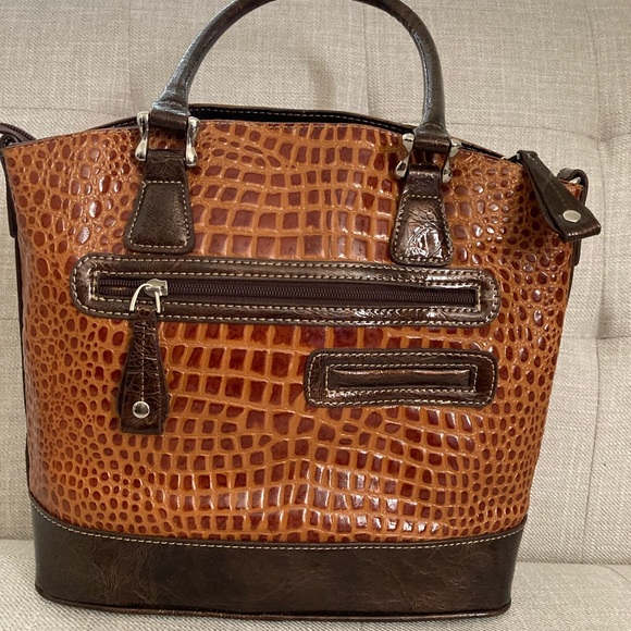 Maddi Claire Top Grain Leather Studded Bag - Picture 6 of 13